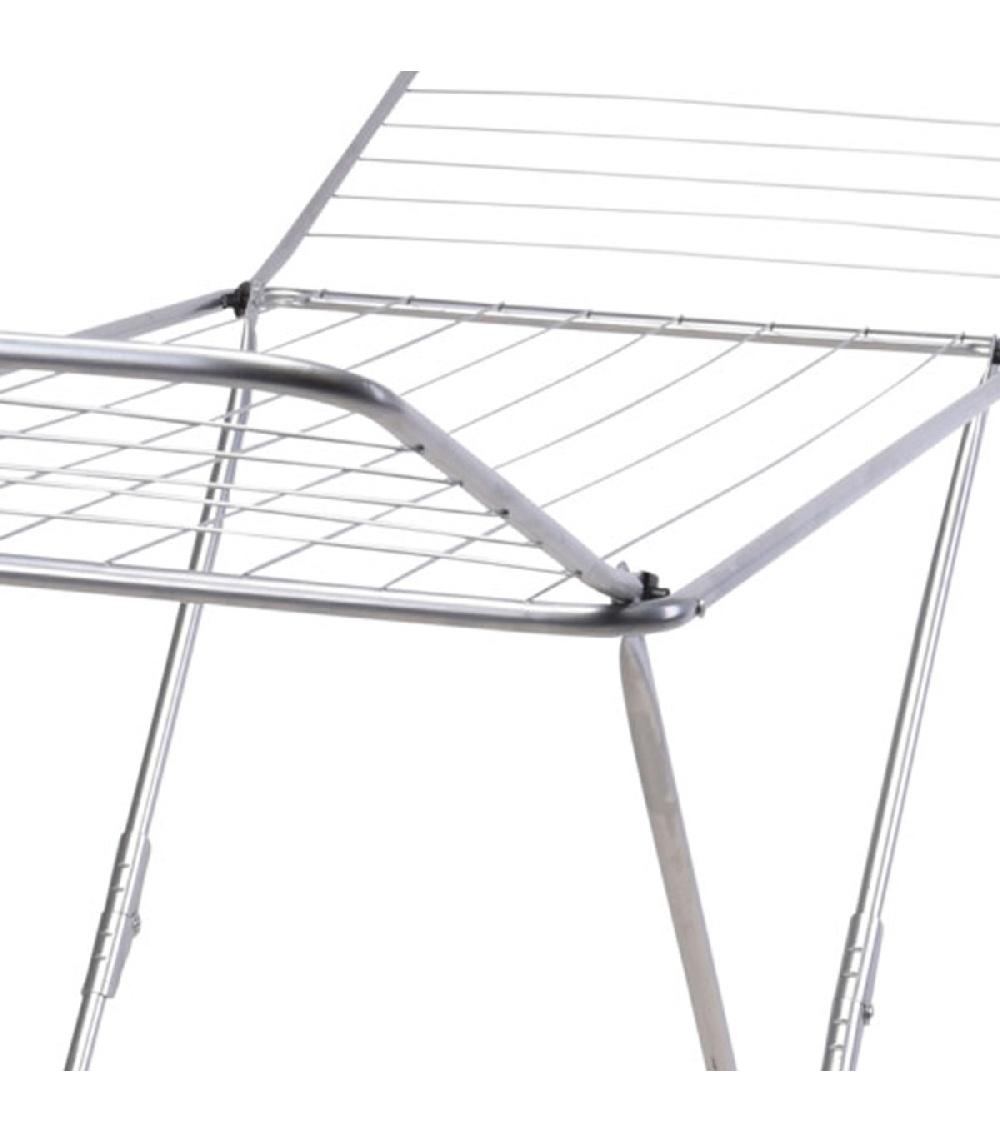 Wadiga Étendoir à Linge Pliable Papillon Métal Gris