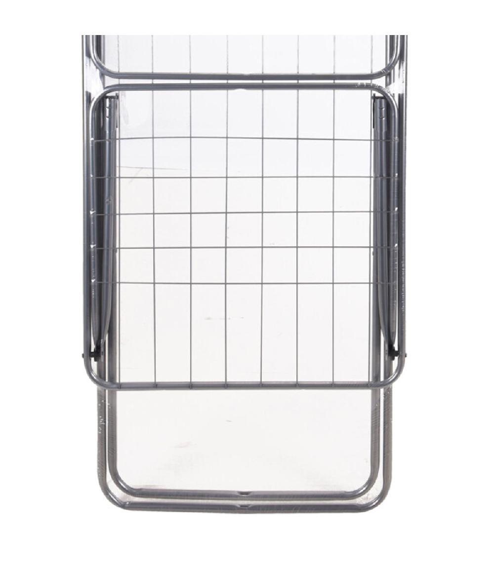 Wadiga Étendoir à Linge Pliable Papillon Métal Gris