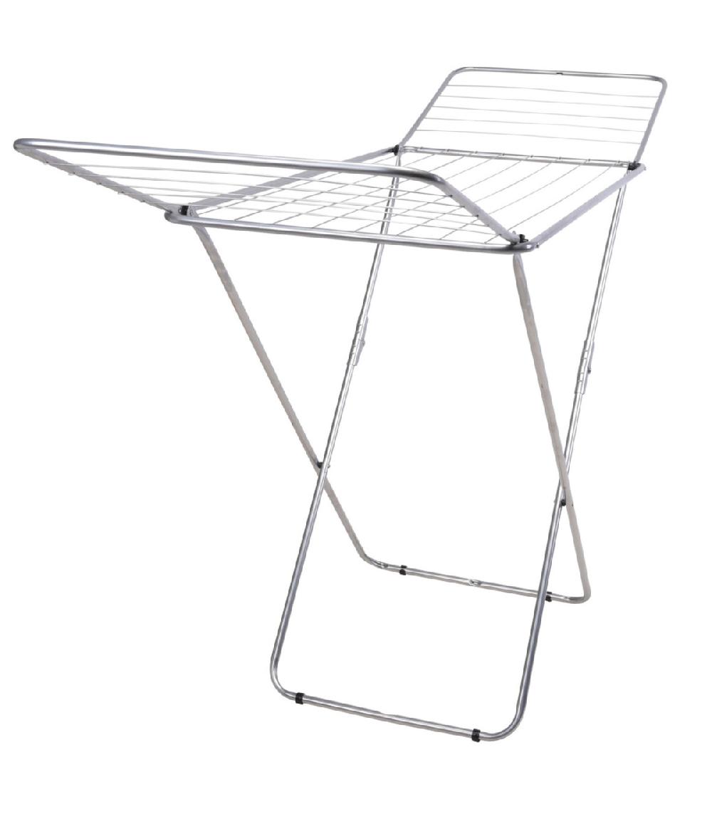 wadiga Étendoir à linge pliable papillon métal gris