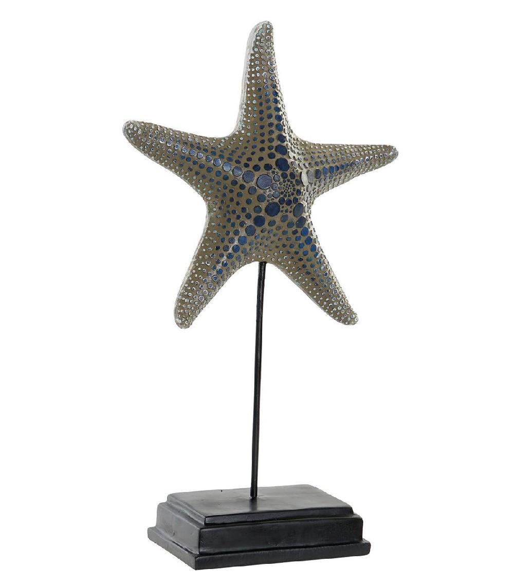 wadiga Étoile de mer décorative en résine - 21x9.5x35.5cm