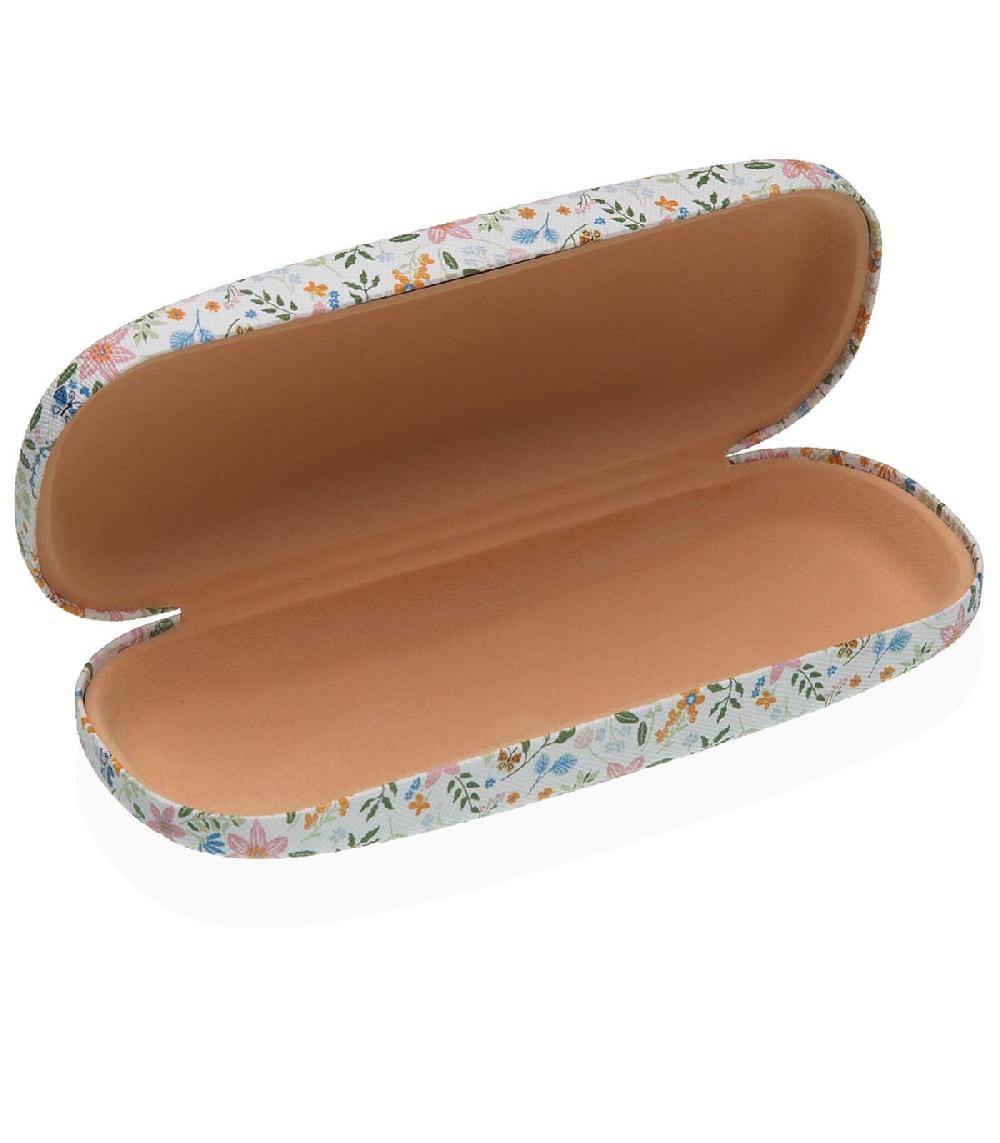 Wadiga Étui à Lunettes En Tissu Fleuri Multicolore 16x6x3.5cm