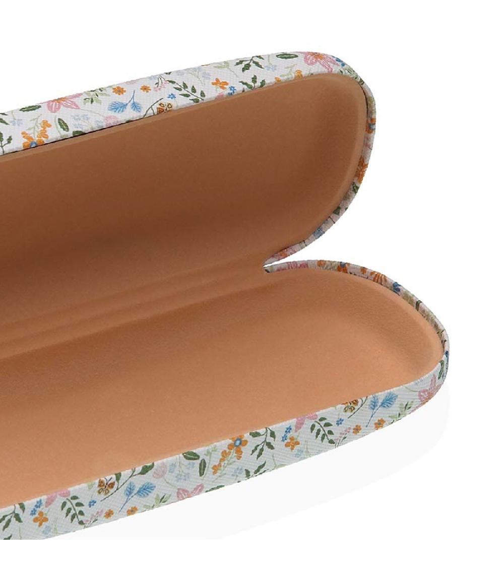 Wadiga Étui à Lunettes En Tissu Fleuri Multicolore 16x6x3.5cm