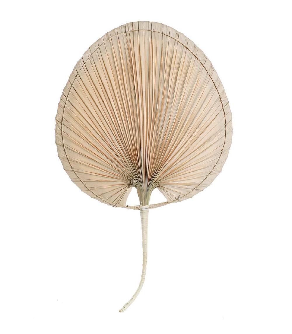 wadiga Éventail décoratif en feuilles de palmiers séchées - 41x1x68cm