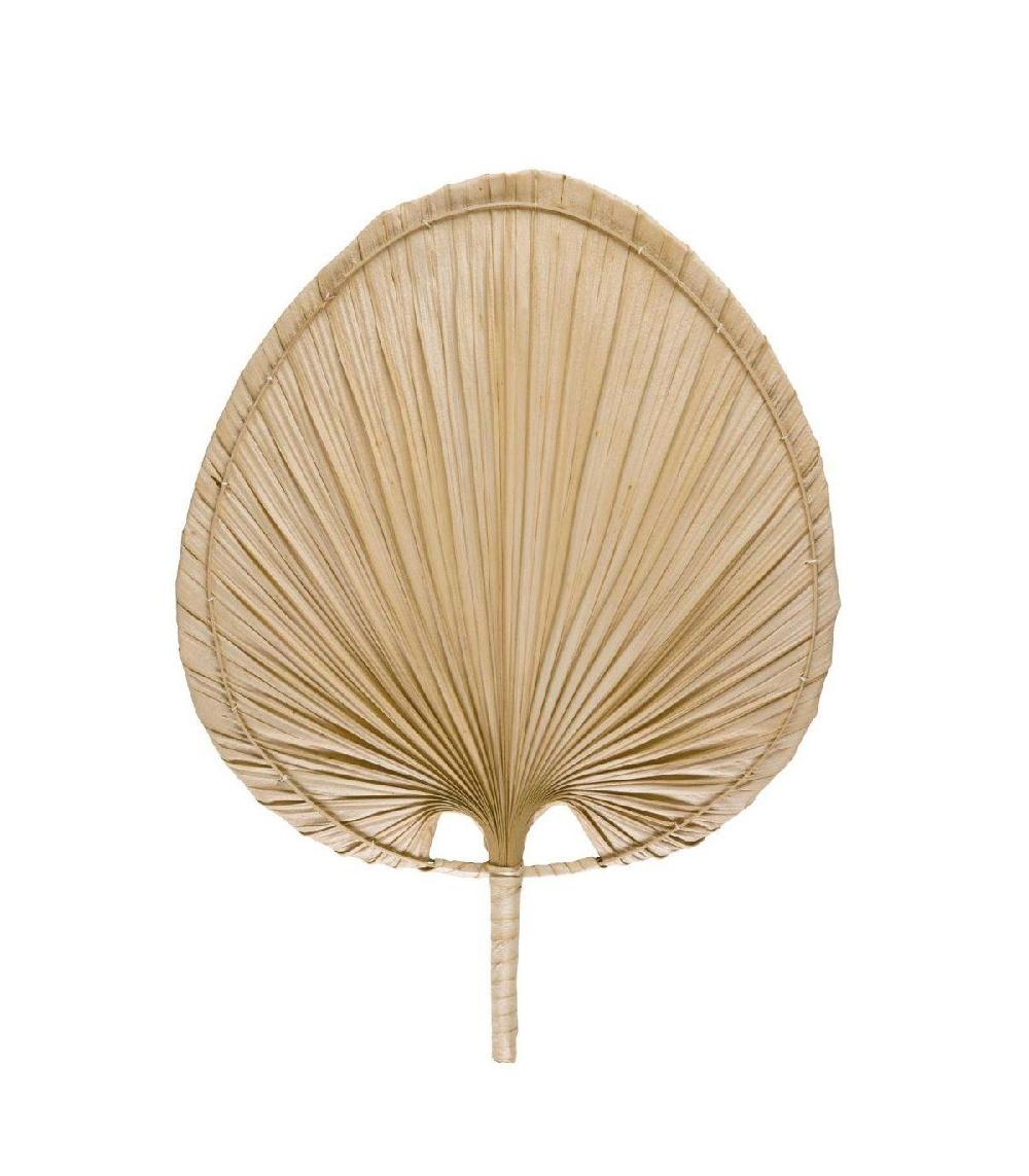 wadiga Éventail décoratif en feuilles de palmiers séchées - 41x54cm