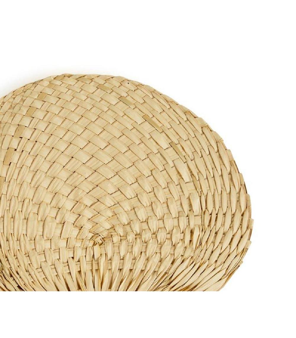 Wadiga Éventail Décoratif En Feuilles De Palmiers Tressées - 35x42cm