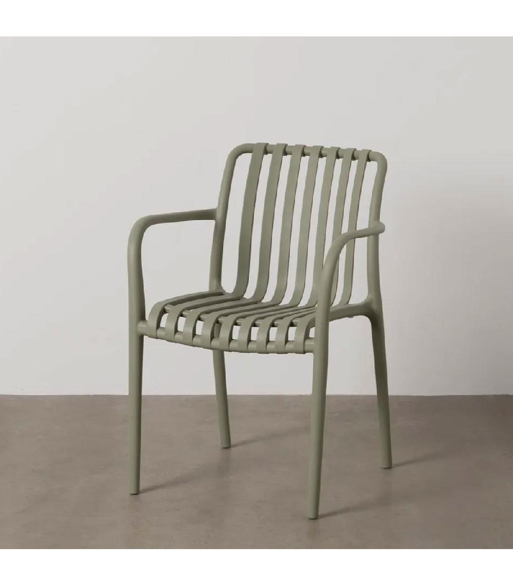 Wadiga Fauteuil De Jardin En Polypropylène Vert 56x57x81cm