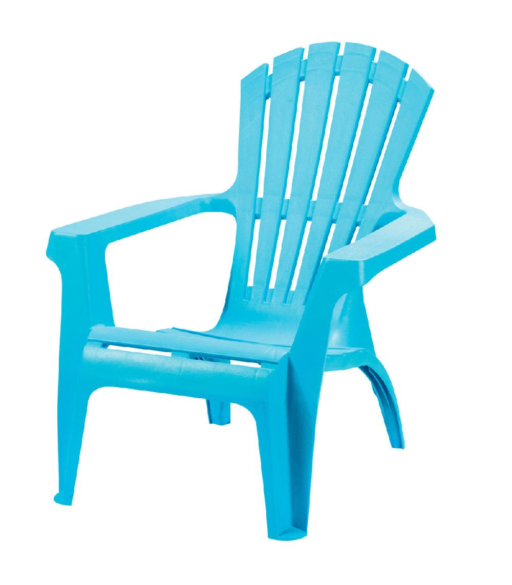 wadiga Fauteuil de jardin lounge confortable en polypropylène bleu ciel