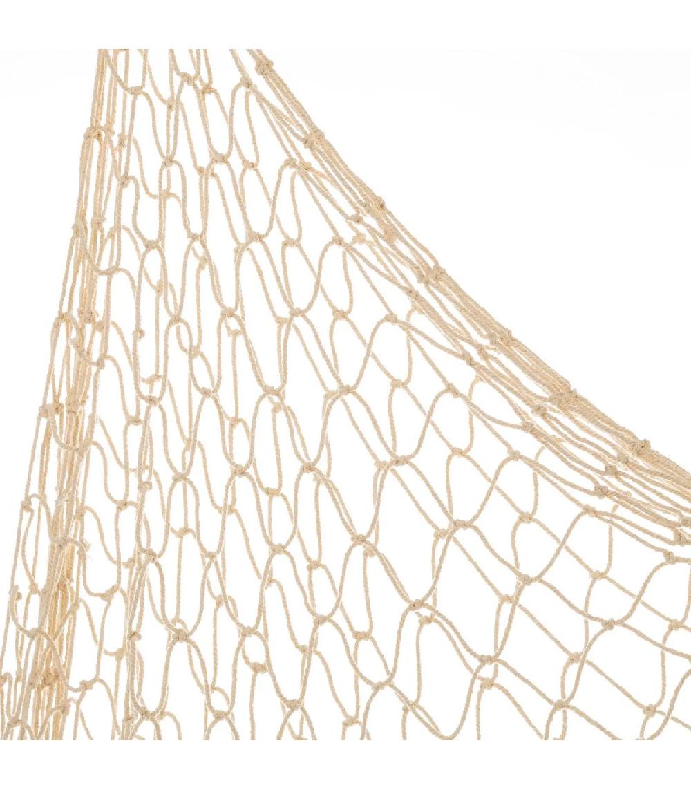 Wadiga Filet De Pêche Décoratif En Coton Beige 150x200cm