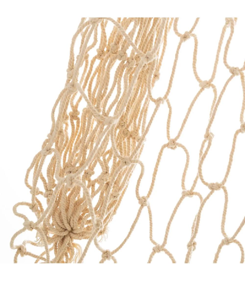 Wadiga Filet De Pêche Décoratif En Coton Beige 150x200cm