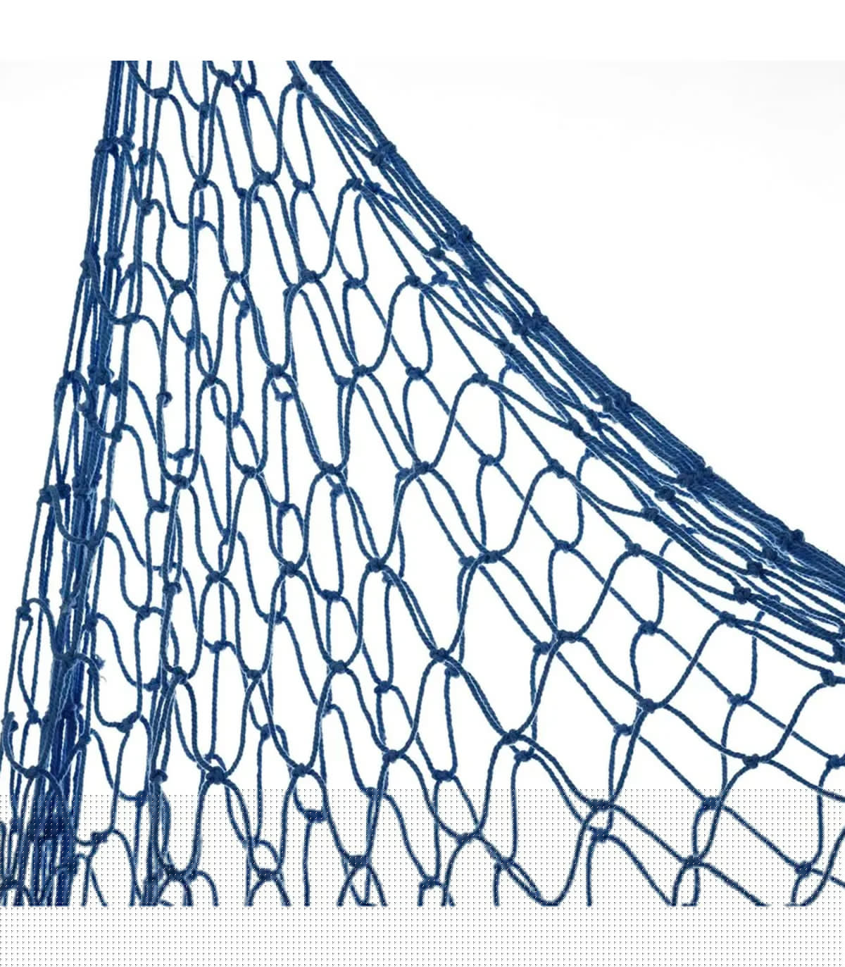 Wadiga Filet De Pêche Décoratif En Coton Bleu 150x200cm