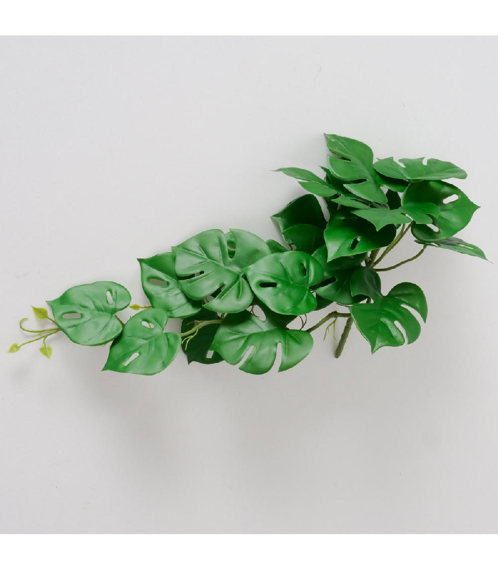 Wadiga Fleur Artificielle Monstera Guirlande Végétale 54cm