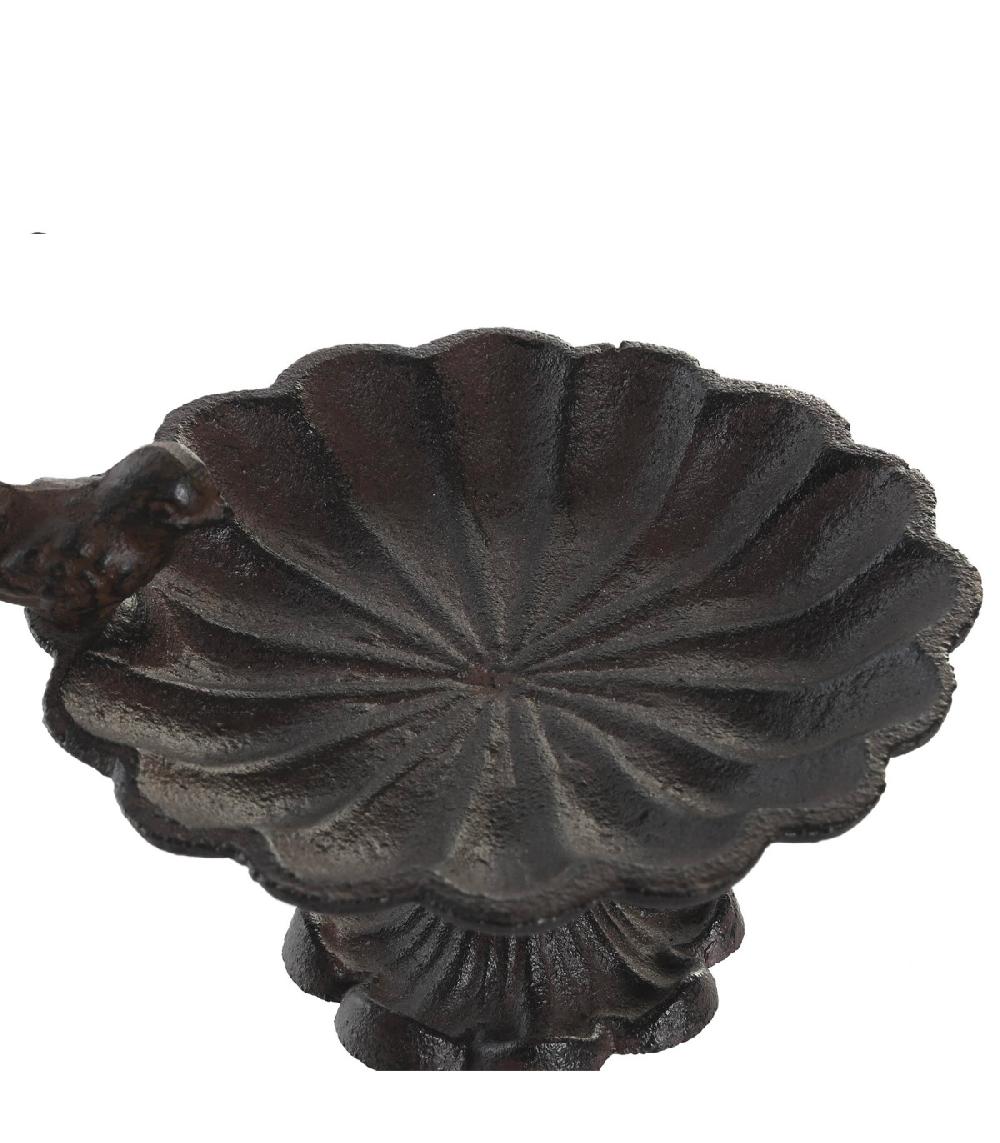 Wadiga Fontaine Abreuvoir Pour Oiseaux En Fonte 17.5x15.5x11.2cm
