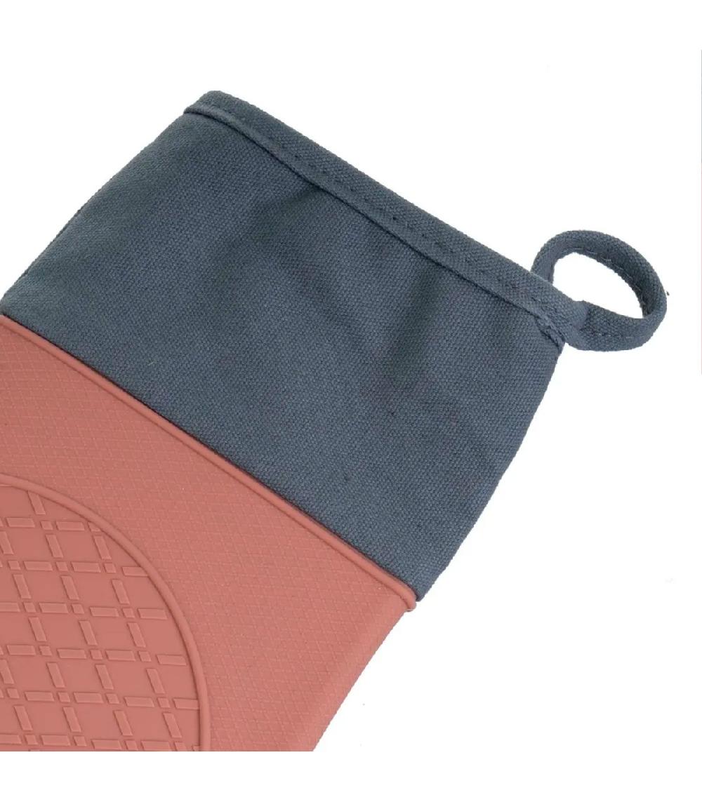 Wadiga Gant De Cuisine Anti-dérapant Taupe Et Gris 19x30cm