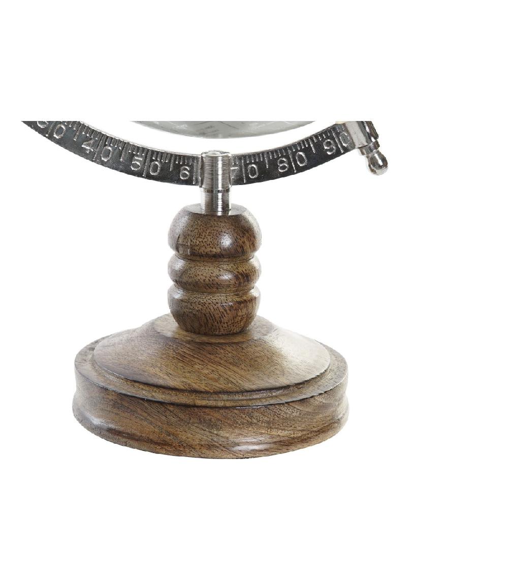 Wadiga Globe Terrestre Vert Menthe Style Ancien Base Bois