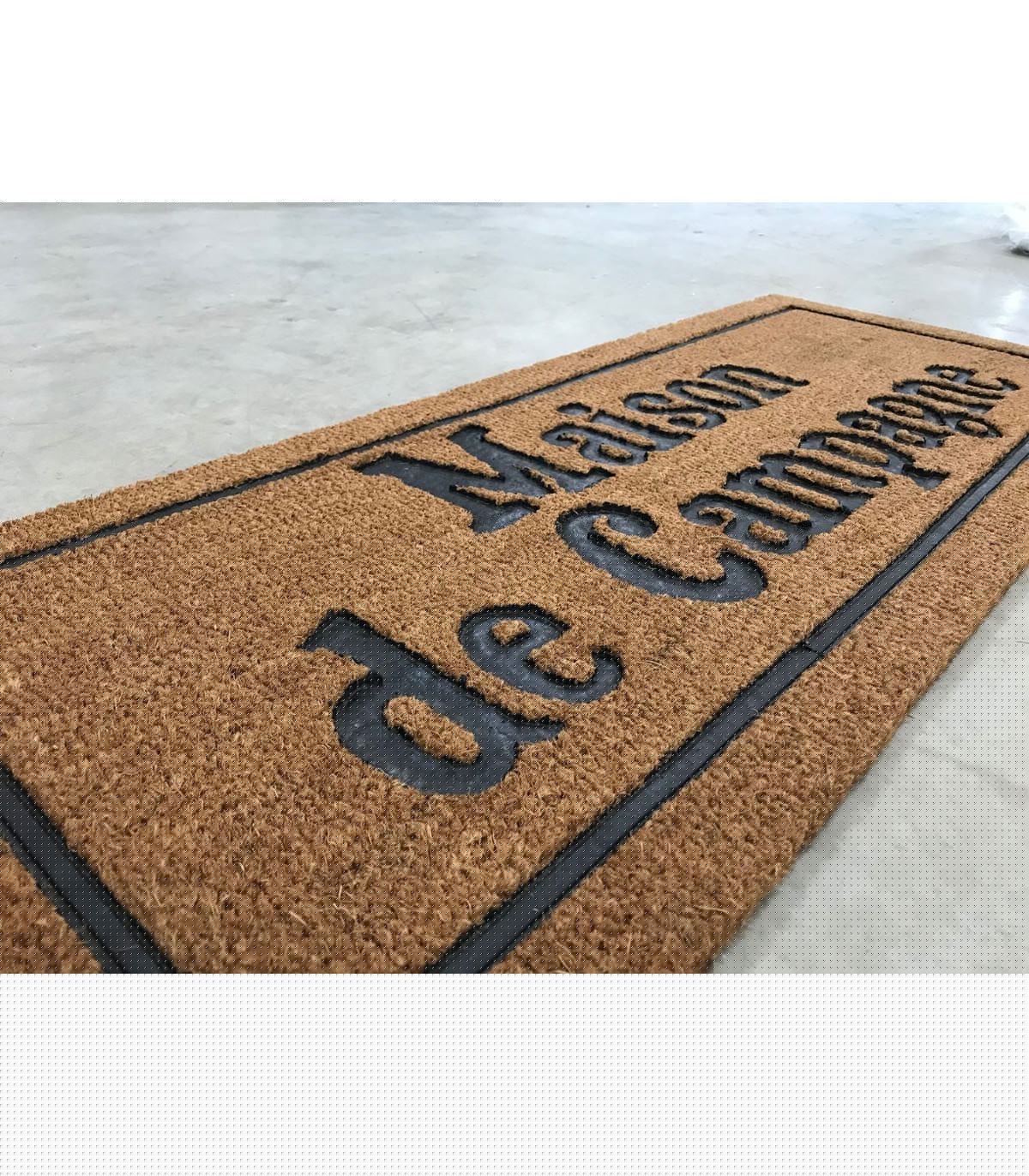 Wadiga Grand Paillasson En Coco Et Caoutchouc Maison De Campagne