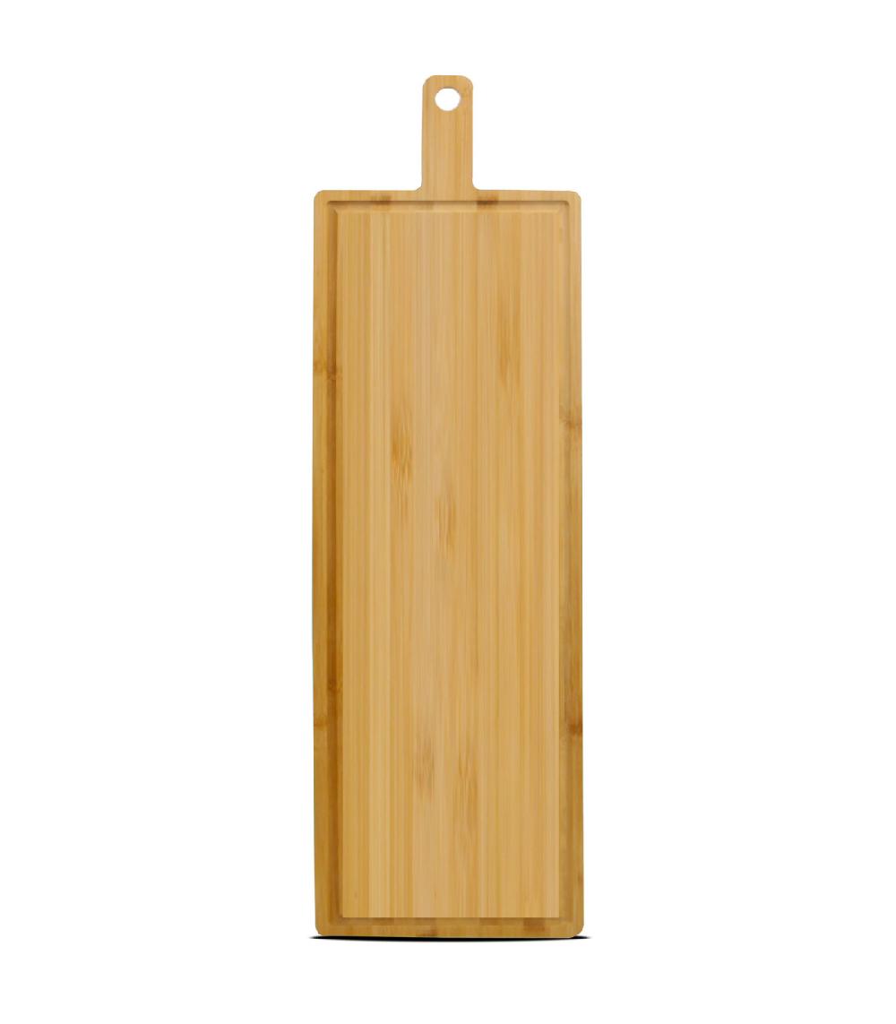 wadiga Grand plateau de présentation en bambou 88x26x4cm
