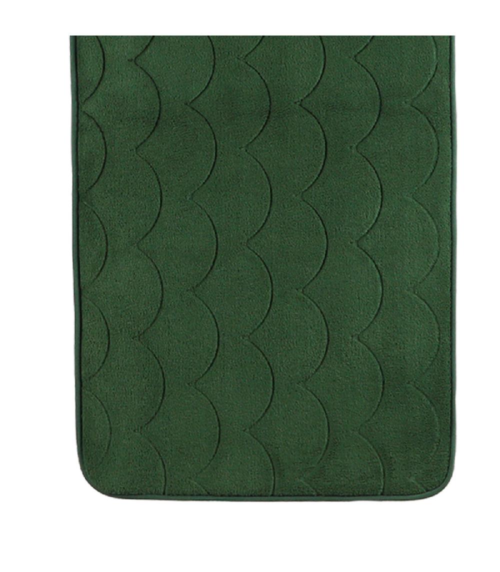 Wadiga Grand Tapis De Bain Mémoire De Forme Vert 50x120cm