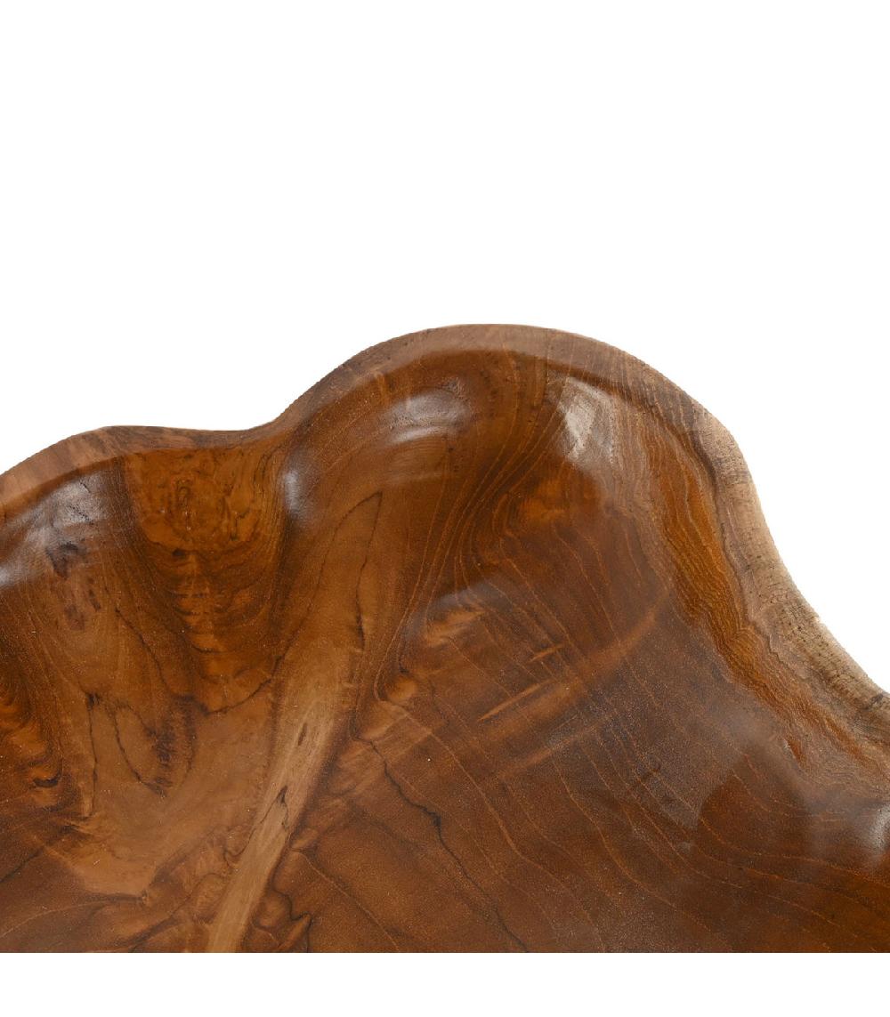 Wadiga Grande Coupelle Décorative En Teck 40x40x5cm