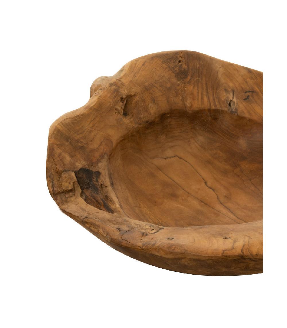 Wadiga Grande Coupelle Décorative Ronde En Teck - Diamètre 57cm