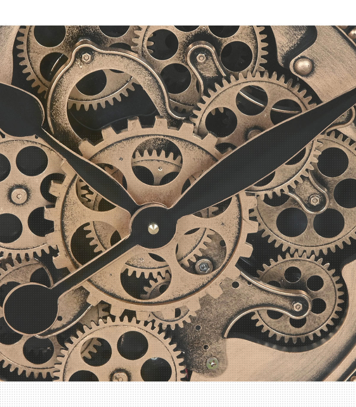 Wadiga Grande Horloge Murale Carrée Bois Et Métal 72x10x72cm