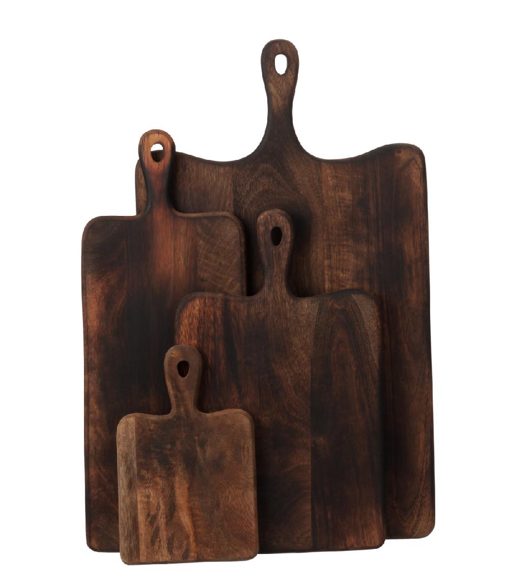 Wadiga Grande Planche à Découper Rectangulaire En Bois Marron - 35x60x1 6cm