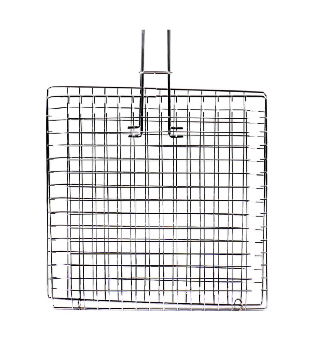 Wadiga Grille De Barbecue Carrée Avec Manche - 46x22x22cm