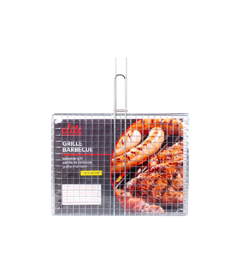 Wadiga Grille De Barbecue Double Avec Manche - 60x40x30cm