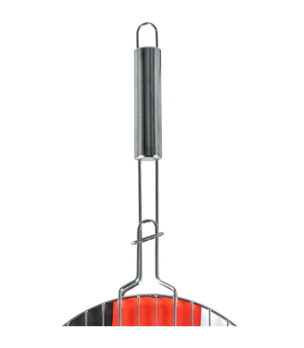 Wadiga Grille De Barbecue Ronde Double Avec Manche 28.5cm