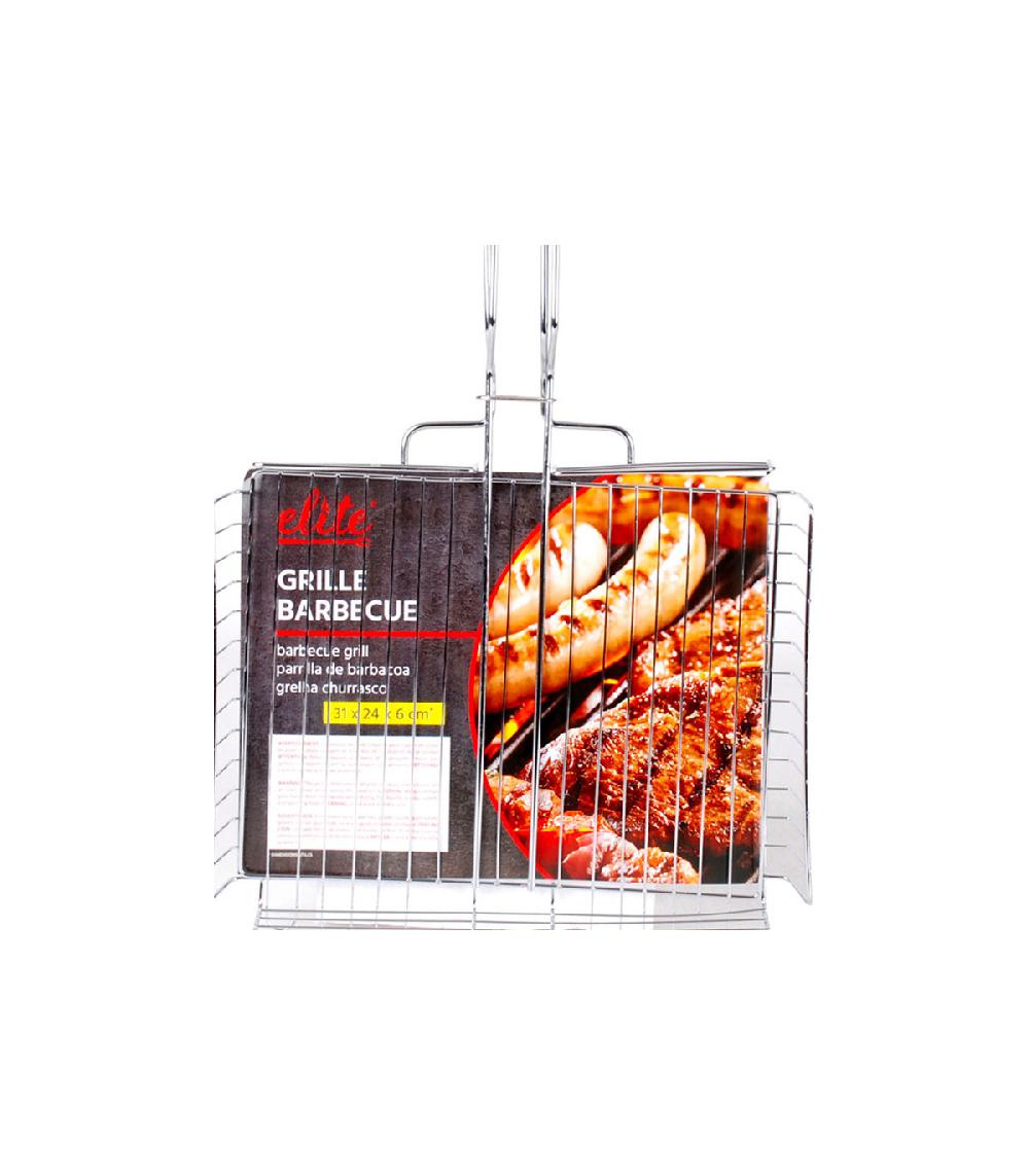 Wadiga Grille Panier Barbecue Avec Manche - 56x31x24cm