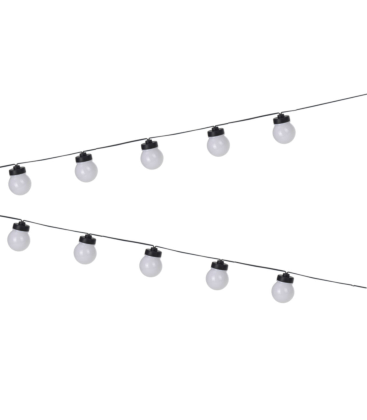 wadiga Guirlande lumineuse guinguette boules blanches