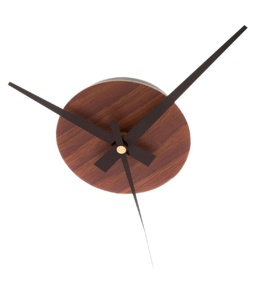 Wadiga Horloge Murale Design Effet Bois Taille Personnalisable à Coller