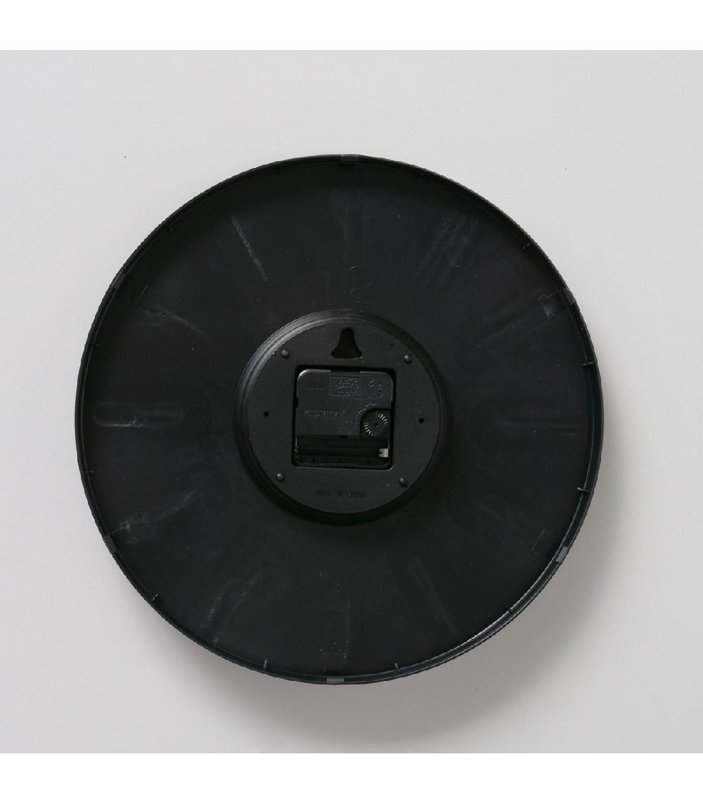 Wadiga Horloge Murale Effet Bois Noir Et Doré Diamètre 30cm