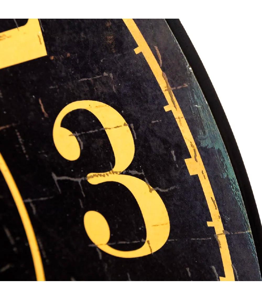 Wadiga Horloge Murale Ronde En Bois Grand Central New-York 60cm