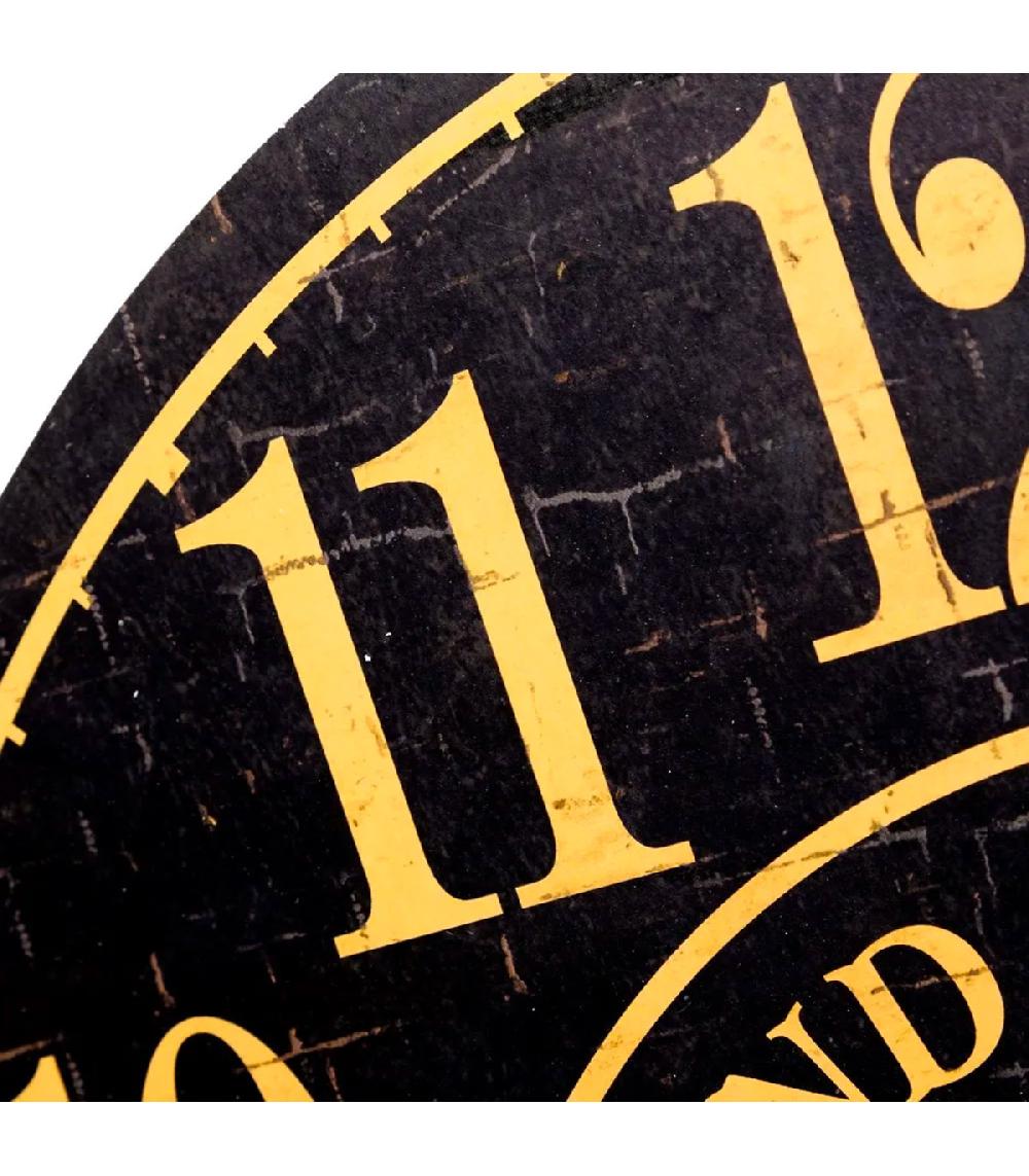 Wadiga Horloge Murale Ronde En Bois Grand Central New-York 60cm