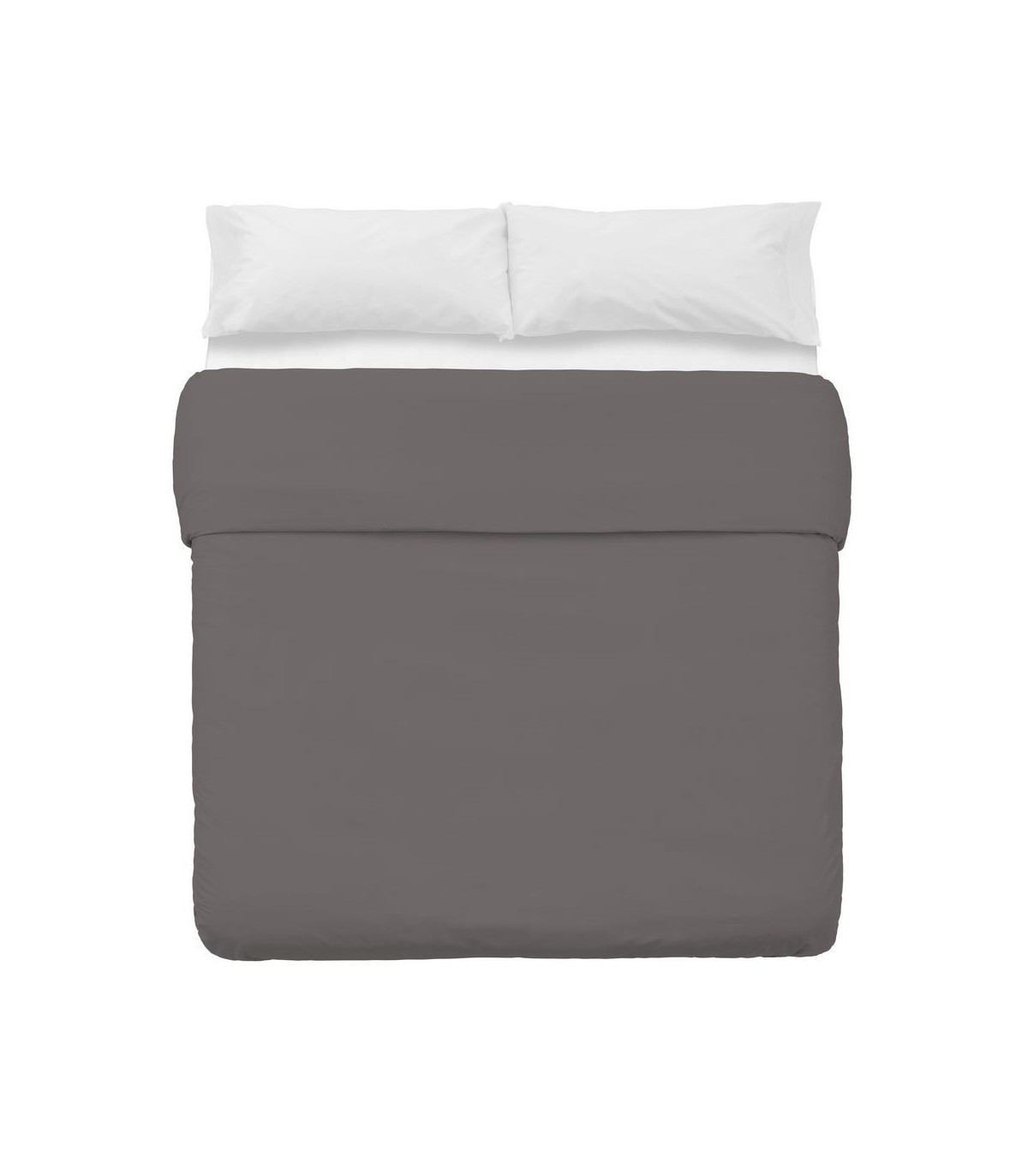 Wadiga Housse De Couette Lit King Size Gris - 240x260cm