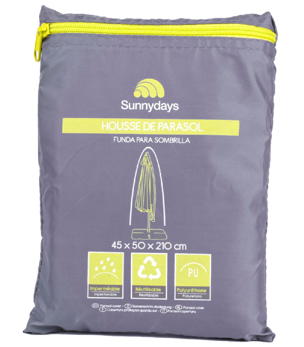 wadiga Housse de protection pour parasol - 45x50x210cm