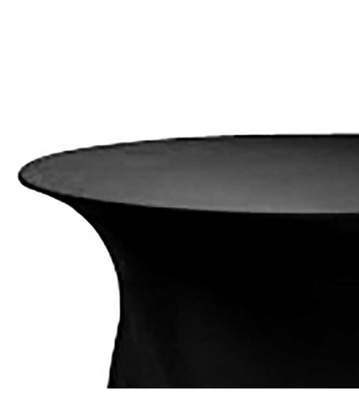 Wadiga Housse Noire Pour Table De Réception - 122x122x74cm