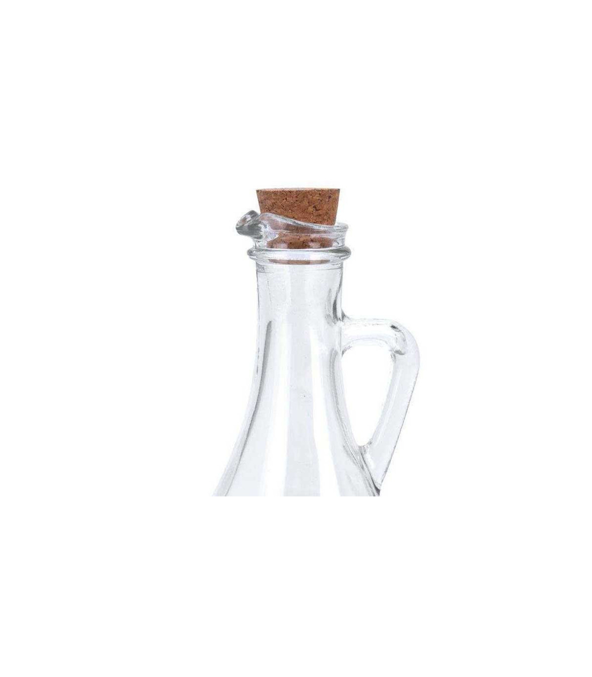 Wadiga Huilier En Verre Transparent Avec Bouchon Liège - 300ml