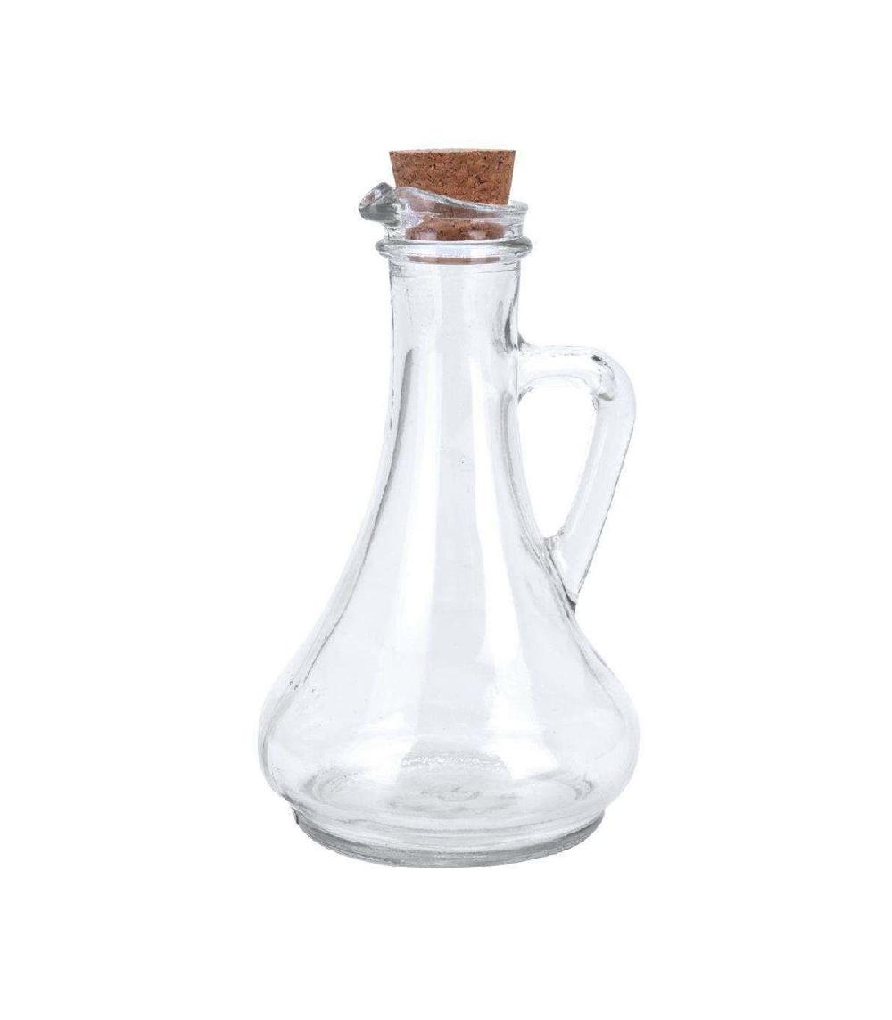 wadiga Huilier en Verre Transparent avec Bouchon Liège - 300ml