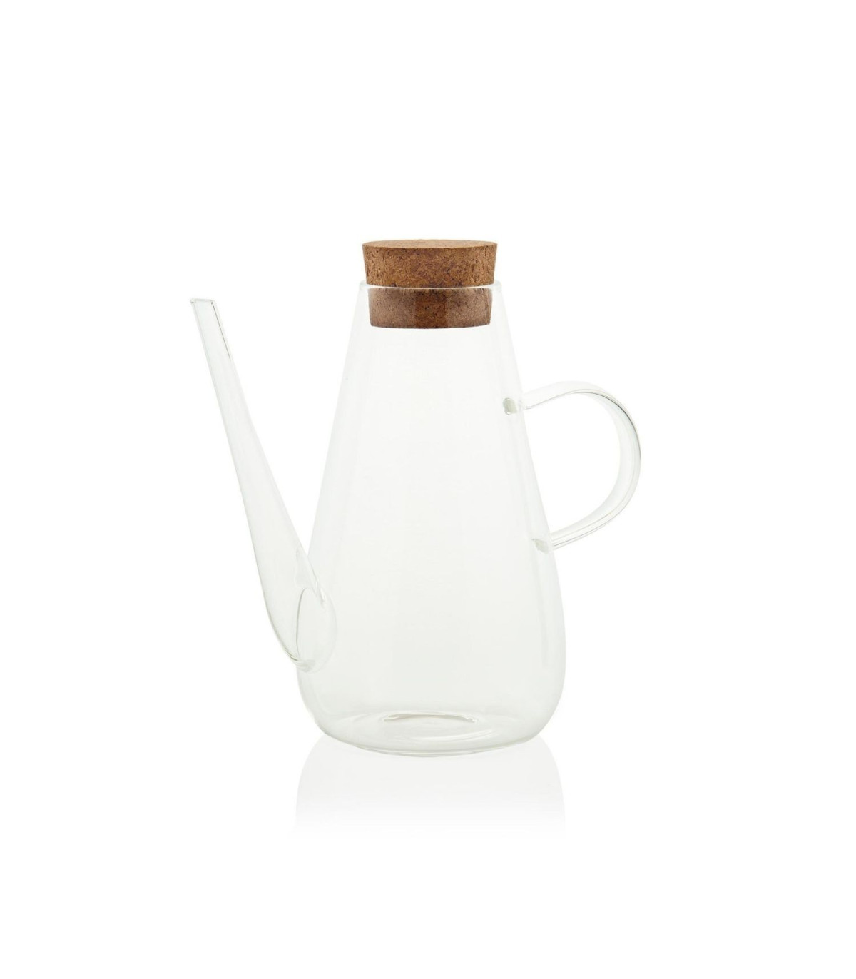 Wadiga Huilier En Verre Transparent Avec Bouchon Liège - 750ml