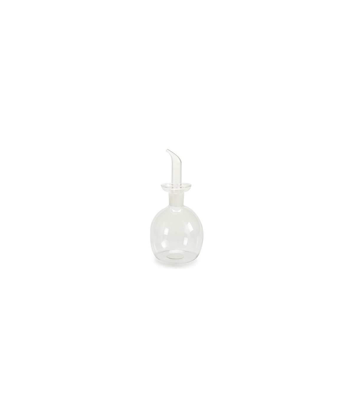 wadiga Huilier ou Vinaigrier Boule en Verre Transparent Anti Goutte - 60cl