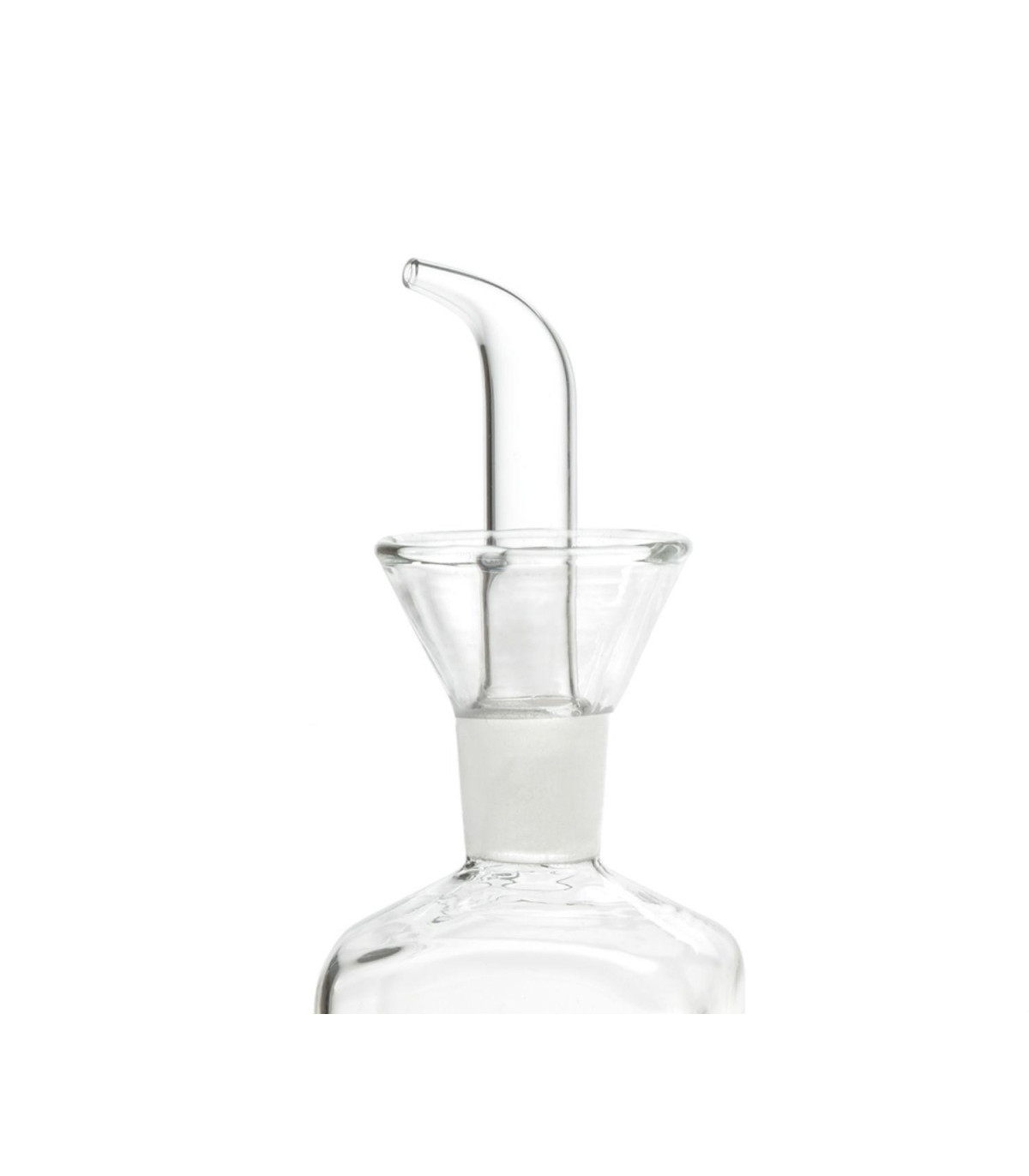 Wadiga Huilier Ou Vinaigrier Carré En Verre Transparent Avec Bec Verseur 500ml