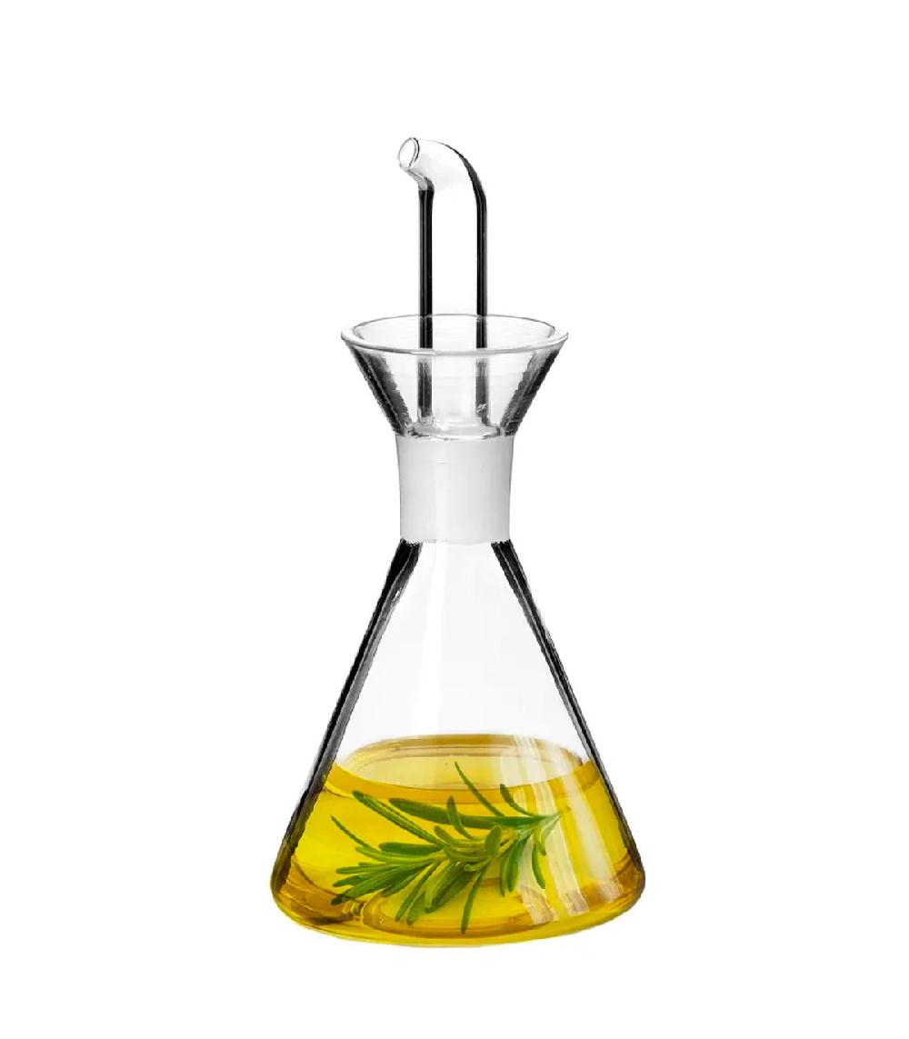 Wadiga Huilier Ou Vinaigrier Conique En Verre Transparent Anti Goutte 125ml