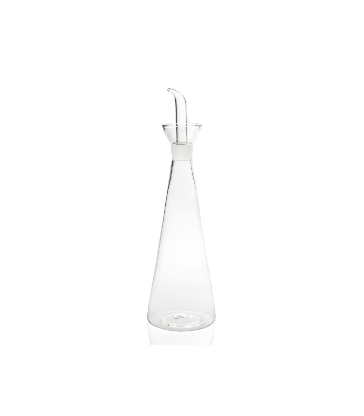 Wadiga Huilier Ou Vinaigrier Conique En Verre Transparent Avec Bec Verseur 500ml