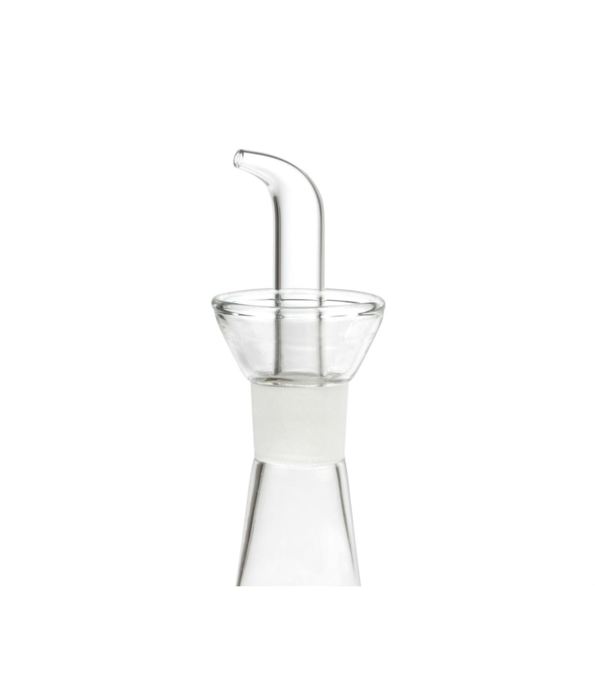 Wadiga Huilier Ou Vinaigrier Conique En Verre Transparent Avec Bec Verseur 500ml