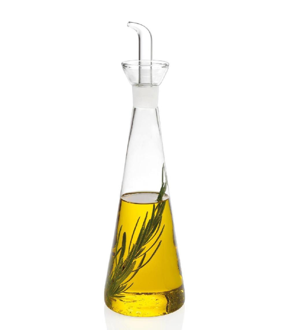 wadiga Huilier ou Vinaigrier Conique en Verre Transparent avec Bec Verseur 500ml