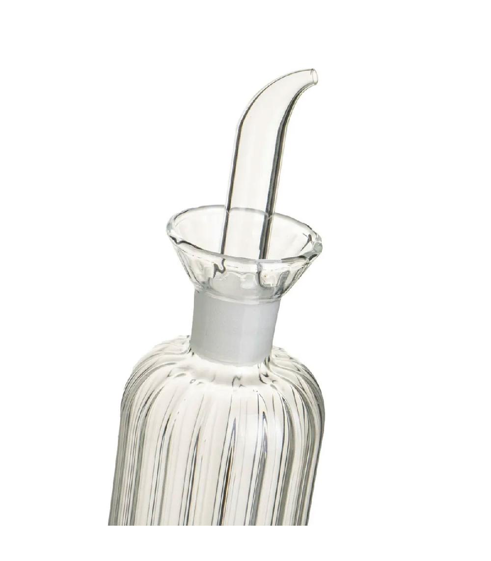 Wadiga Huilier Ou Vinaigrier En Verre Strié Anti Goutte 500ml