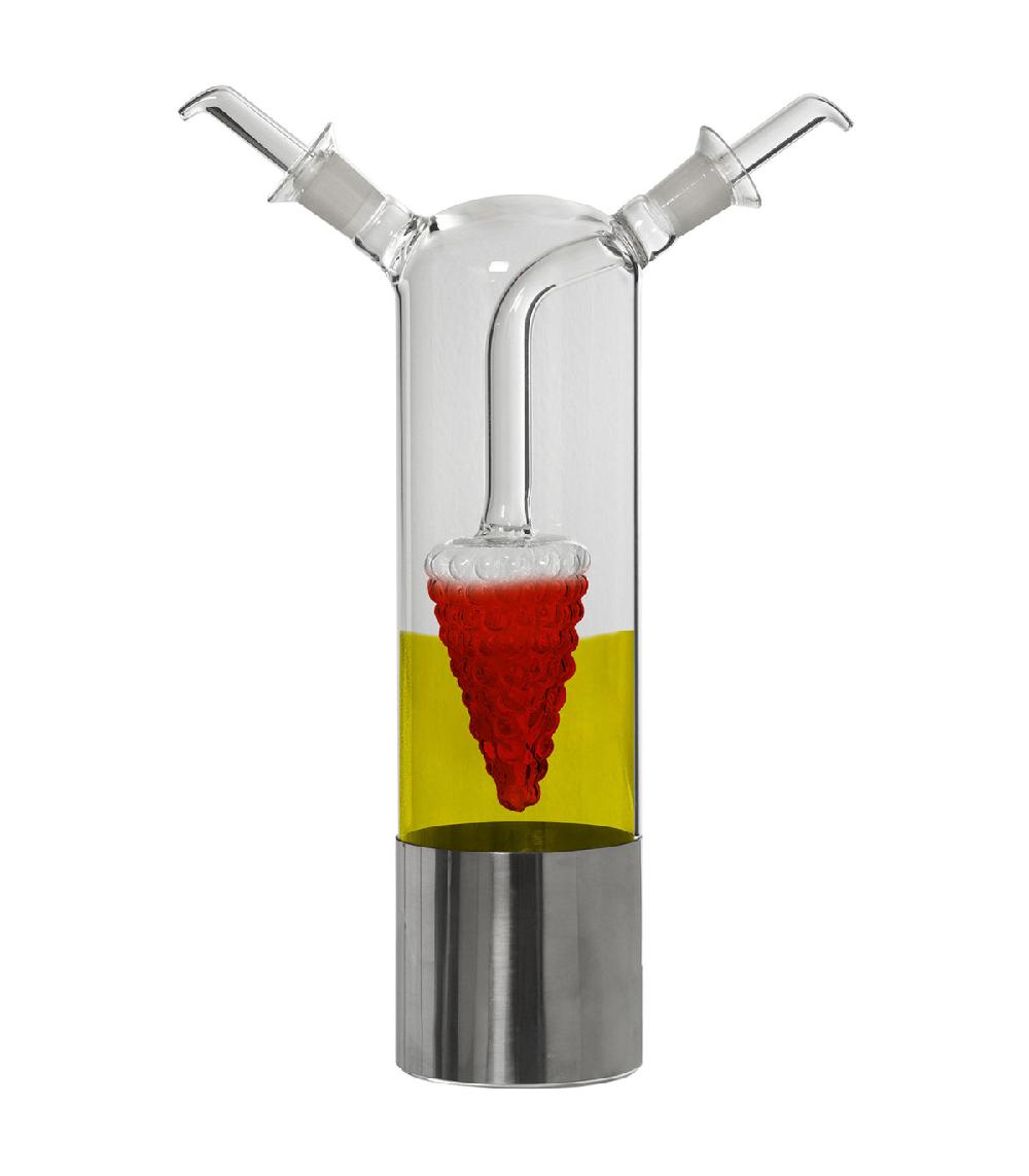 Wadiga Huilier Vinaigrier 2-en-1 Transparent Base Inox - 700/1000ml