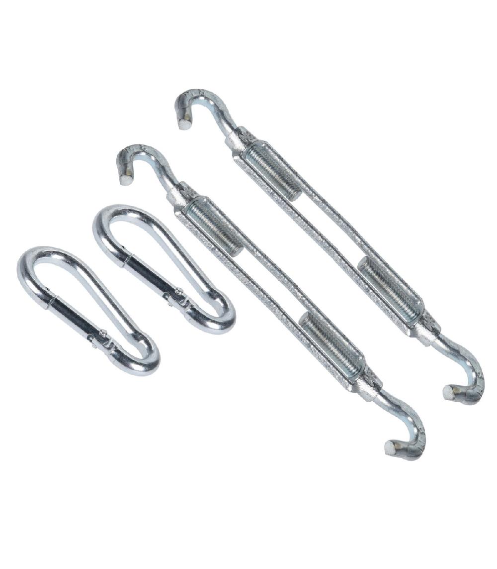 Wadiga Kit De Fixation Pour Voile D'ombrage 6 Pièces