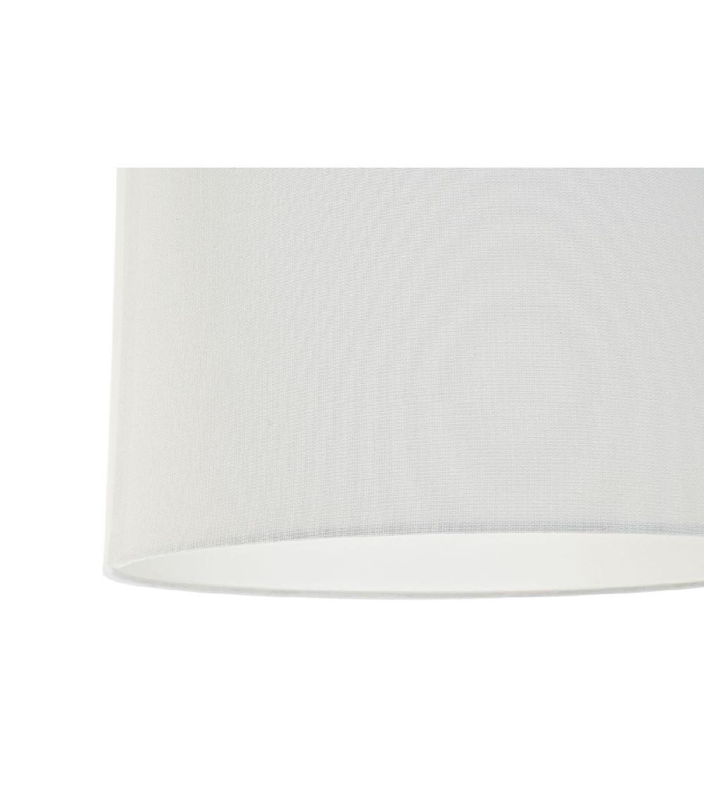 Wadiga Lampadaire Arc Métal Doré Et Abat-jour Blanc En Lin - H196cm